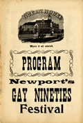 Program cover from Newport's Gay Nineties Festival.
