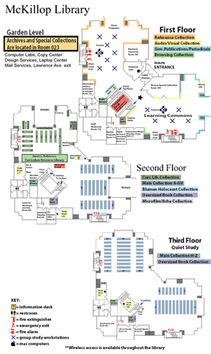 map of Library map of Library