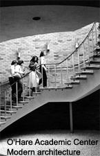 Bright addition O'Hare as exemplar of Modern campus architecture