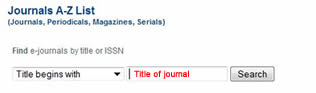 journals list journals list