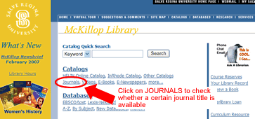 journals link