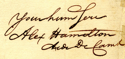 Signature of Hamilton